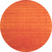 Square Abstract Orange Contemporary Rug, con2456org