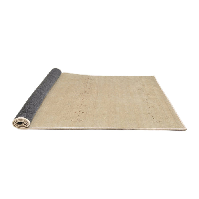 Thickness of Contemporary Brown Solid Rug, con2457