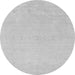 Machine Washable Solid Gray Modern Rug, wshcon2457gry