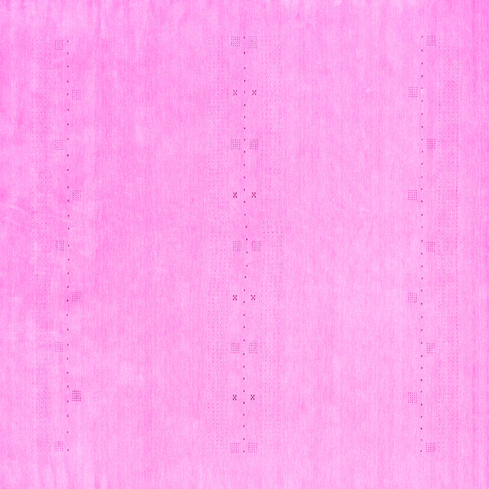 Square Solid Pink Modern Rug, con2457pnk