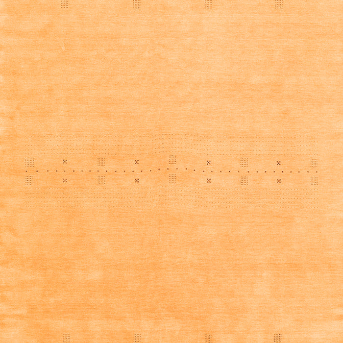Serging Thickness of Machine Washable Solid Orange Modern Area Rugs, wshcon2457org