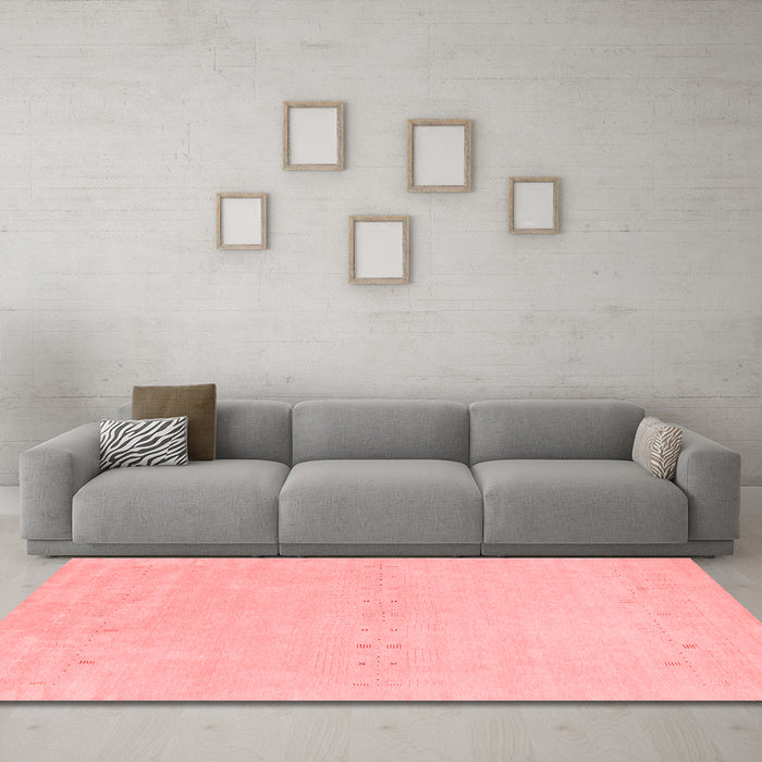 Modern Red Washable Rugs