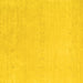 Square Machine Washable Solid Yellow Modern Rug, wshcon2457yw