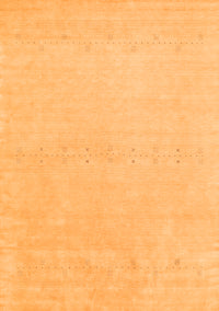 Solid Orange Modern Rug, con2457org