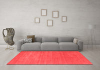 Machine Washable Abstract Red Contemporary Rug, wshcon2458red