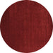 Round Machine Washable Abstract Brown Contemporary Rug, wshcon2459brn