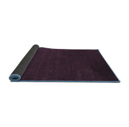 Sideview of Abstract Blue Contemporary Rug, con2459blu