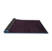 Sideview of Abstract Blue Contemporary Rug, con2459blu