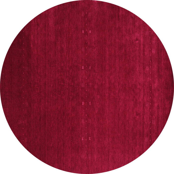 Round Abstract Pink Contemporary Rug, con2459pnk