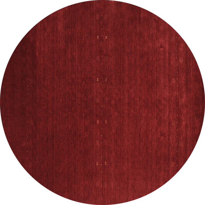 Round Abstract Brown Contemporary Rug, con2459brn