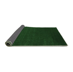 Sideview of Abstract Emerald Green Contemporary Rug, con2459emgrn