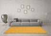 Machine Washable Abstract Orange Contemporary Area Rugs in a Living Room, wshcon245org