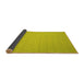 Sideview of Abstract Yellow Contemporary Rug, con245yw