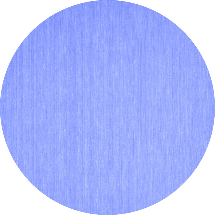 Round Machine Washable Abstract Blue Contemporary Rug, wshcon245blu