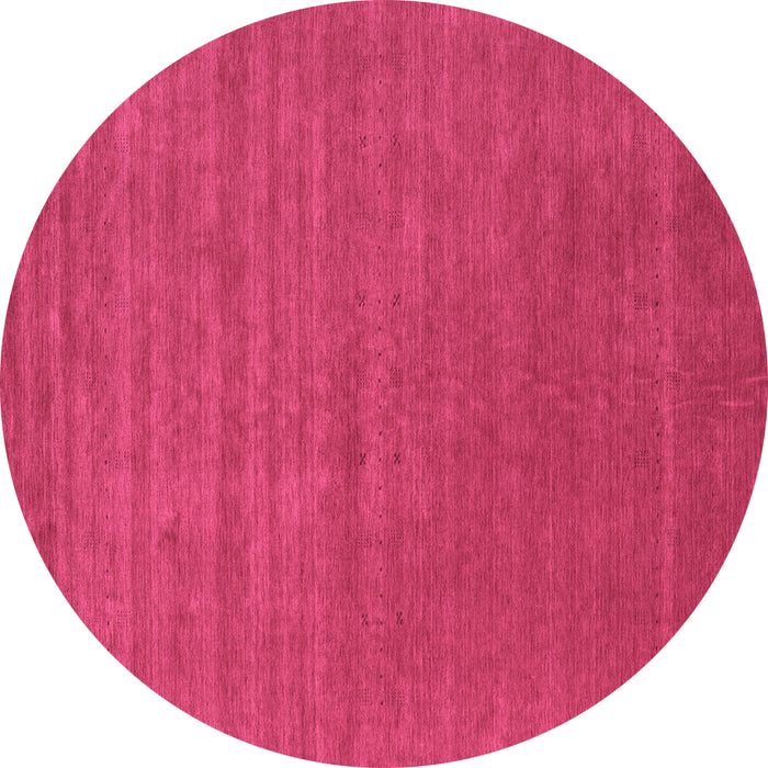Round Abstract Purple Contemporary Rug, con2460pur