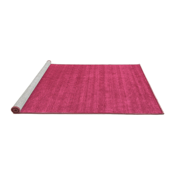 Sideview of Machine Washable Abstract Purple Contemporary Area Rugs, wshcon2460pur