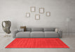 Machine Washable Abstract Orange Contemporary Area Rugs in a Living Room, wshcon2460org