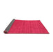 Sideview of Abstract Pink Contemporary Rug, con2460pnk