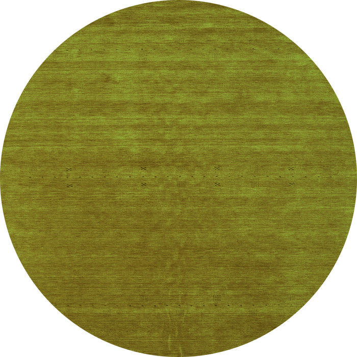 Square Abstract Green Contemporary Rug, con2460grn