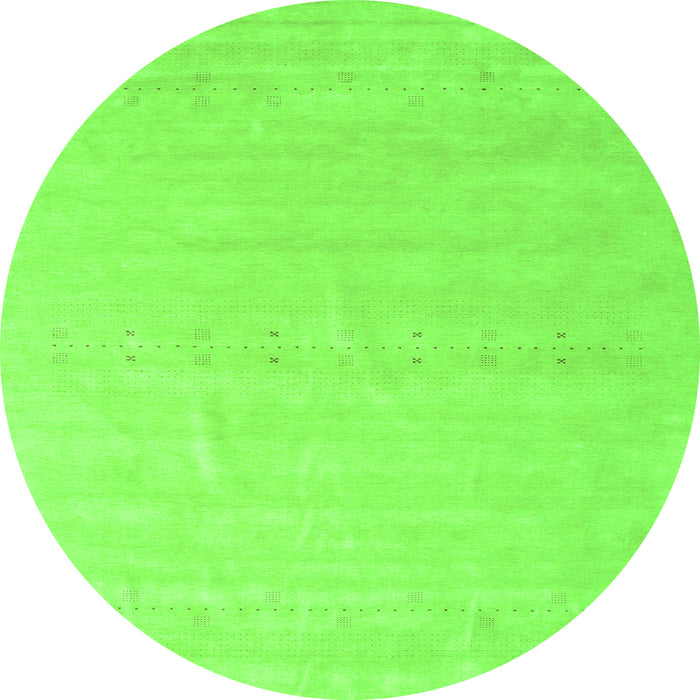 Square Solid Green Modern Rug, con2461grn