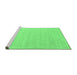 Sideview of Machine Washable Solid Emerald Green Modern Area Rugs, wshcon2461emgrn