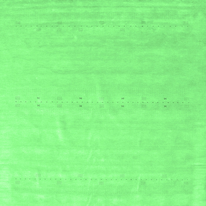 Square Solid Emerald Green Modern Rug, con2461emgrn