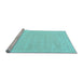 Sideview of Machine Washable Solid Light Blue Modern Rug, wshcon2461lblu