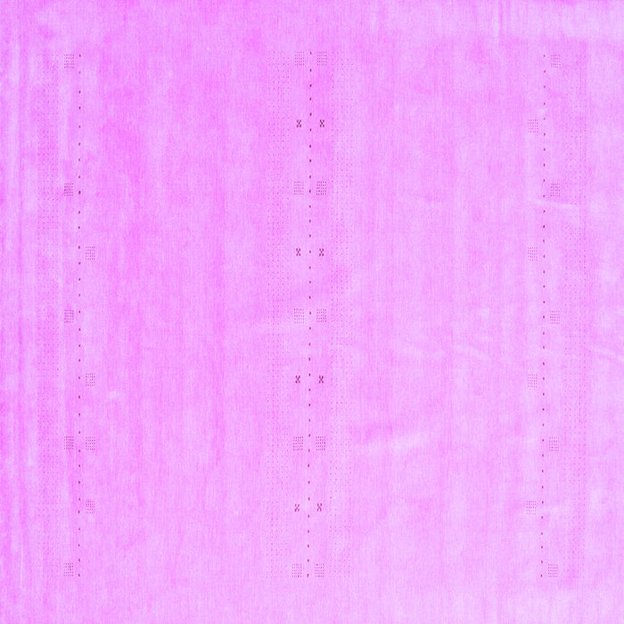 Square Machine Washable Solid Purple Modern Area Rugs, wshcon2461pur