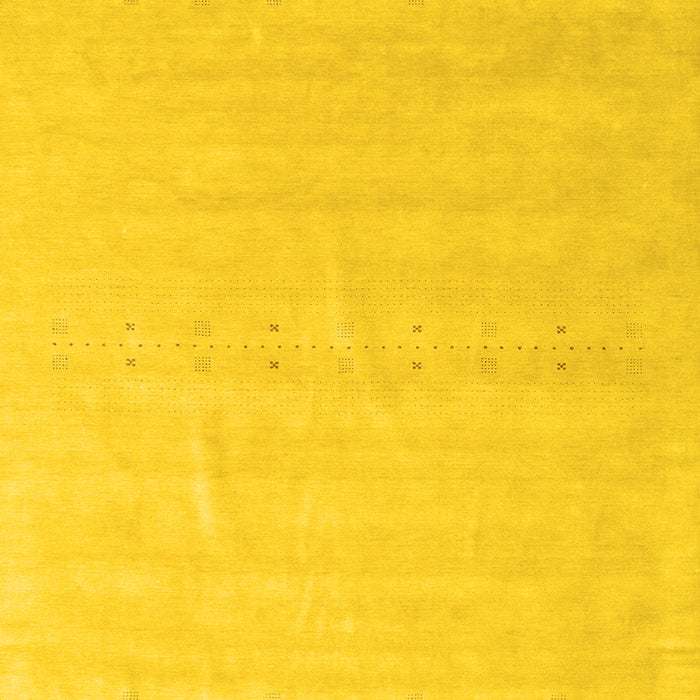 Machine Washable Solid Yellow Modern Rug, wshcon2461yw