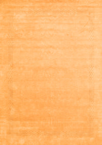 Solid Orange Modern Rug, con2462org