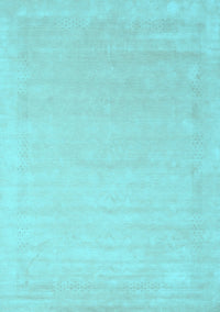 Solid Light Blue Modern Rug, con2462lblu