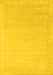 Machine Washable Solid Yellow Modern Rug, wshcon2462yw