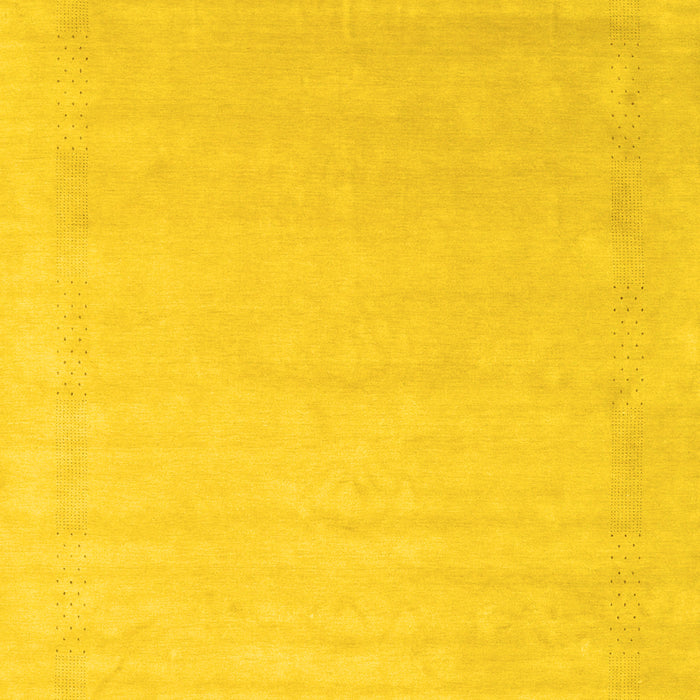 Machine Washable Solid Yellow Modern Rug, wshcon2462yw