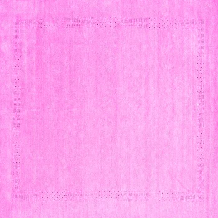 Square Solid Pink Modern Rug, con2462pnk
