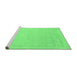 Sideview of Machine Washable Solid Emerald Green Modern Area Rugs, wshcon2462emgrn