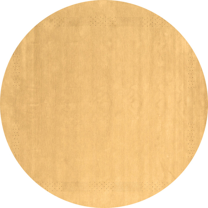 Round Solid Brown Modern Rug, con2462brn