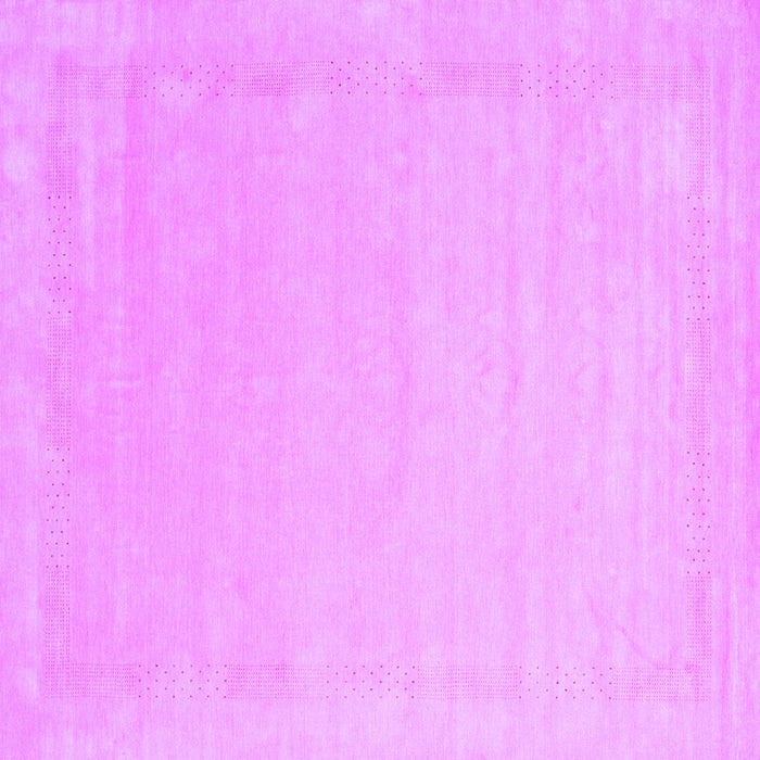 Square Machine Washable Solid Purple Modern Area Rugs, wshcon2462pur