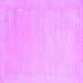 Square Machine Washable Solid Purple Modern Area Rugs, wshcon2462pur