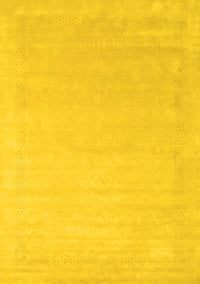 Solid Yellow Modern Rug, con2462yw