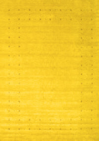 Solid Yellow Modern Rug, con2463yw