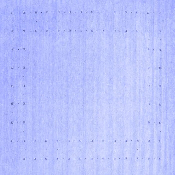 Square Solid Blue Modern Rug, con2463blu