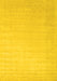 Machine Washable Solid Yellow Modern Rug, wshcon2463yw