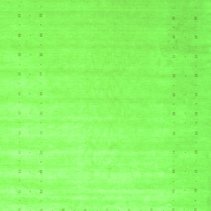 Serging Thickness of Machine Washable Solid Green Modern Area Rugs, wshcon2463grn