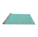 Sideview of Machine Washable Solid Light Blue Modern Rug, wshcon2463lblu