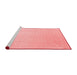 Modern Red Washable Rugs