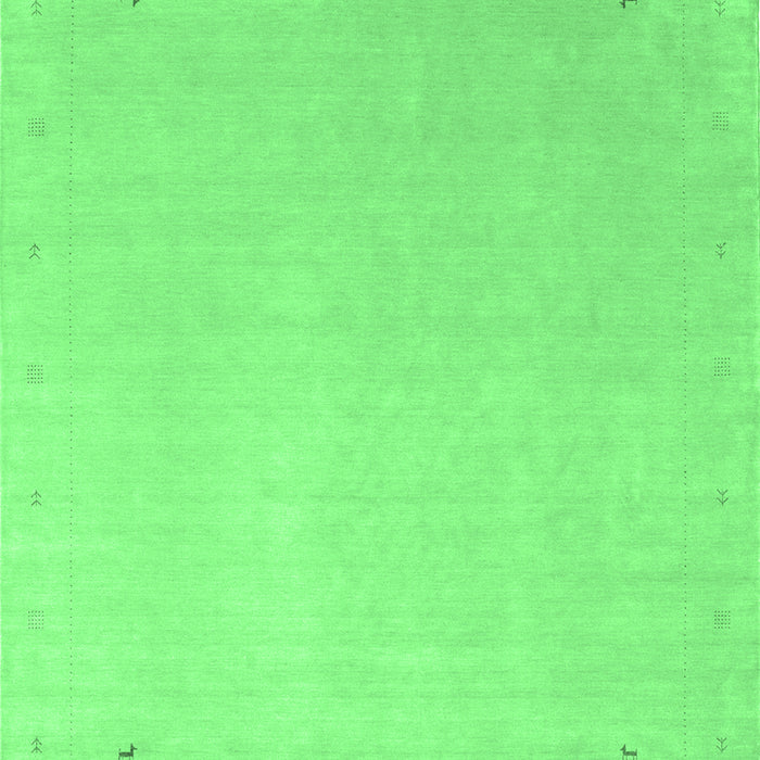 Machine Washable Solid Emerald Green Modern Area Rugs, wshcon2464emgrn