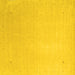 Square Machine Washable Solid Yellow Modern Rug, wshcon2464yw