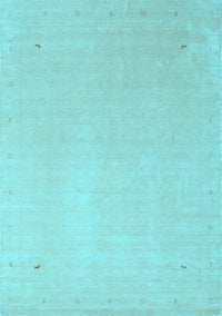 Solid Light Blue Modern Rug, con2464lblu