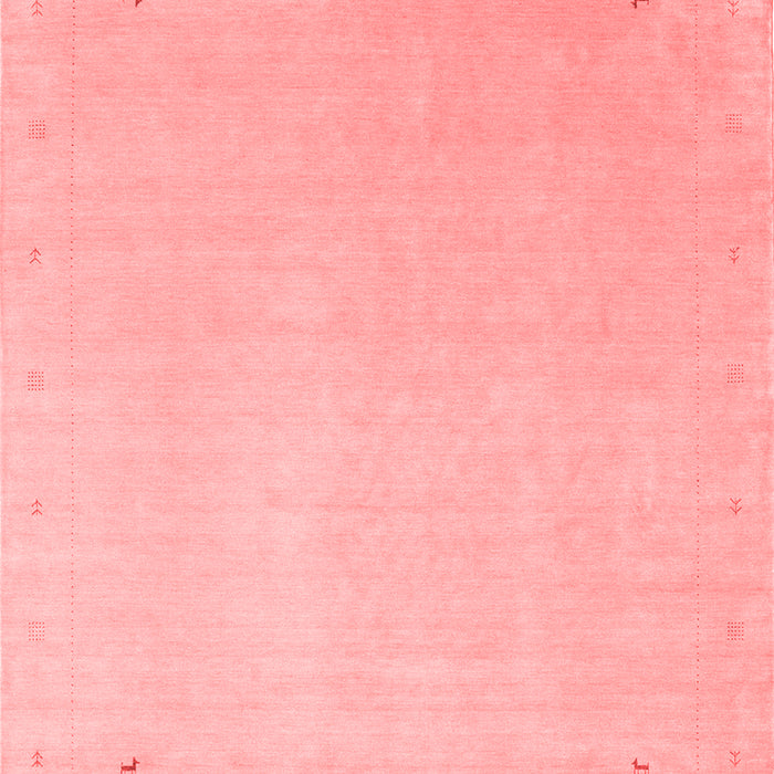 Machine Washable Solid Red Modern Rug, wshcon2464red