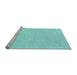 Sideview of Machine Washable Solid Light Blue Modern Rug, wshcon2464lblu